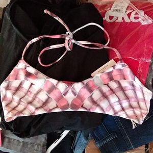 Mara Hoffman Bikini Top M Flamingo